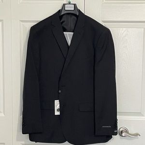 Alain Dupetit Black 3-piece Suit 42R.